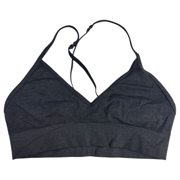 Lululemon Awakening Bra Dark Grey Sports Bra Size 10 - READ - Picture 2 of 6